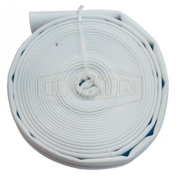 Single Jacket Fire Hose, 2-1/2 in, 50 ft L, 225 psi Working, Polyester, Domestic